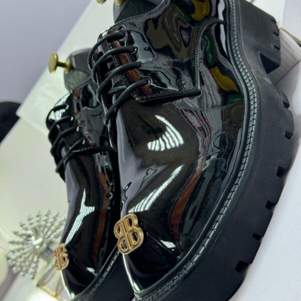 Balenciaga Men’s Luxury Glossy Corporate Shoes