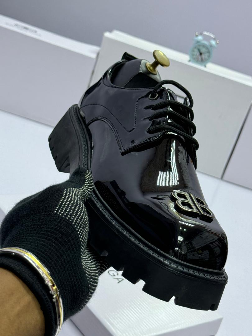 Balenciaga Men’s Patent Leather Platform Shoes Balenciaga Men’s Patent Leather Platform Shoes
