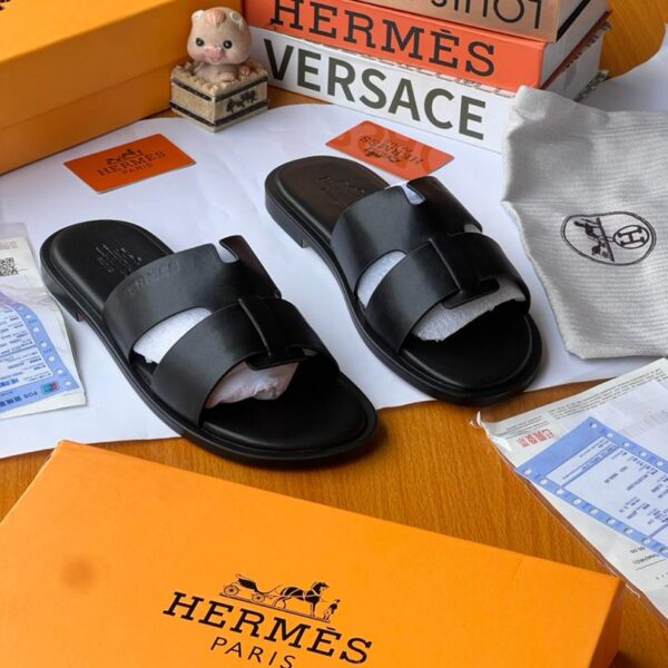 Black Leather Men’s Sandals