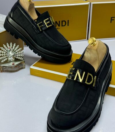 Fendi Men’s Flat Slip-On Loafers