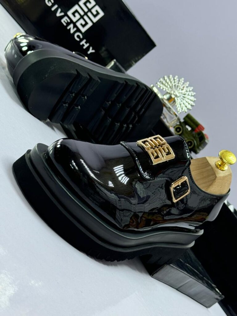 Givenchy Men’s Black Patent Leather Loafers