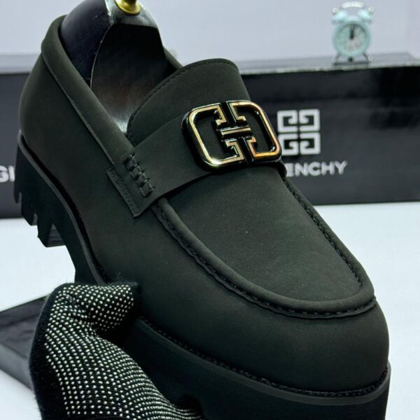 Givenchy Men’s Black Suede Chunky Loafers