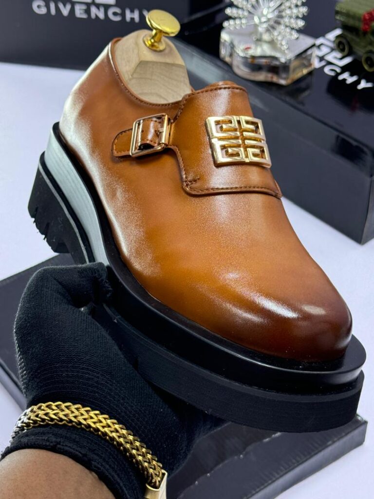 Givenchy Men’s Brown Monk Strap Loafers