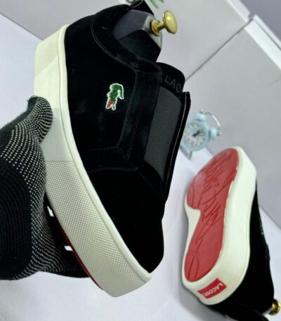 Lacoste Men’s Black Suede Sneakers