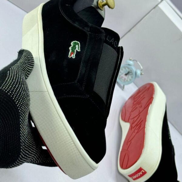 Lacoste Men’s Black Suede Sneakers