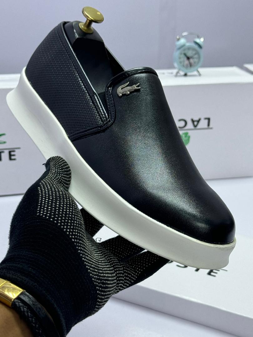 Lacoste Men’s Matte Leather Loafers Lacoste Men’s Matte Leather Loafers