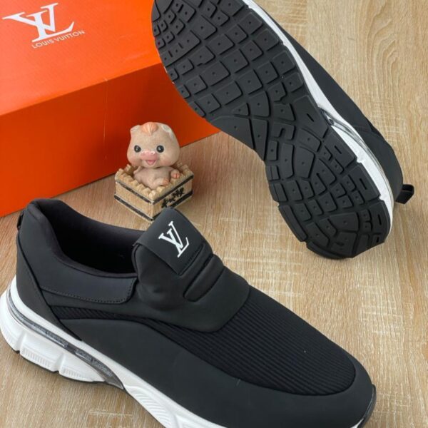 Louis Vuitton Men’s Black Slip-On Sneakers