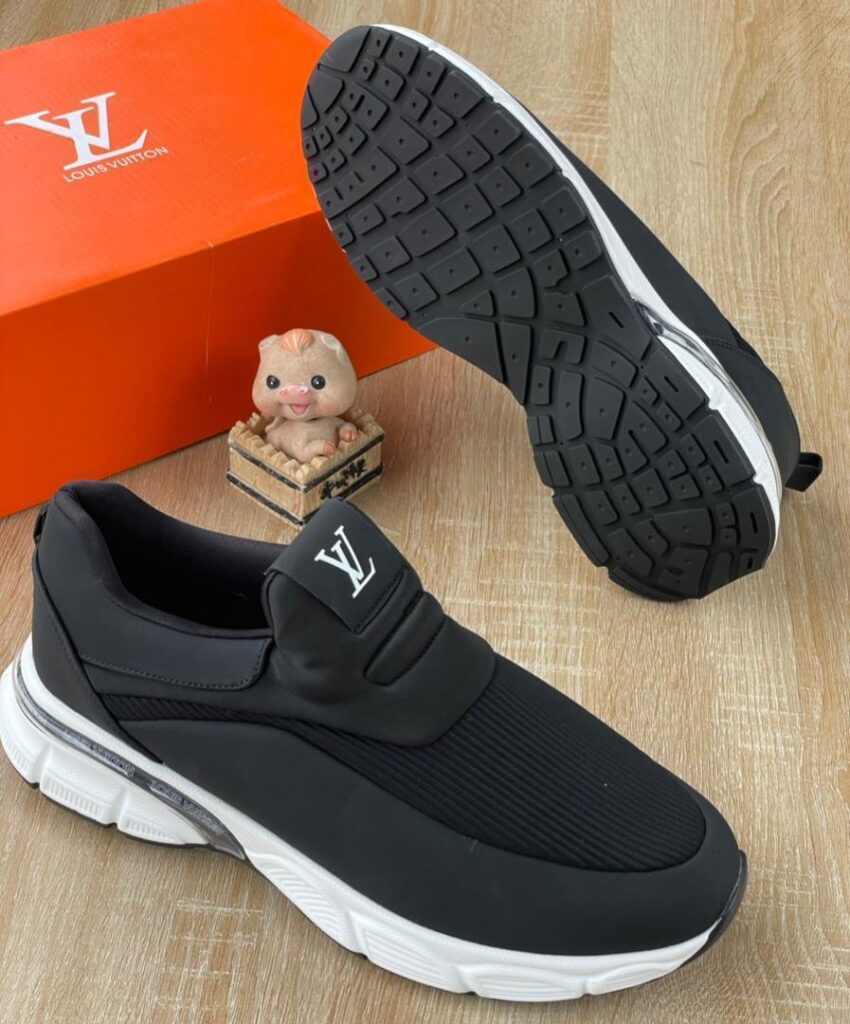 Louis Vuitton Men’s Black Slip-On Sneakers