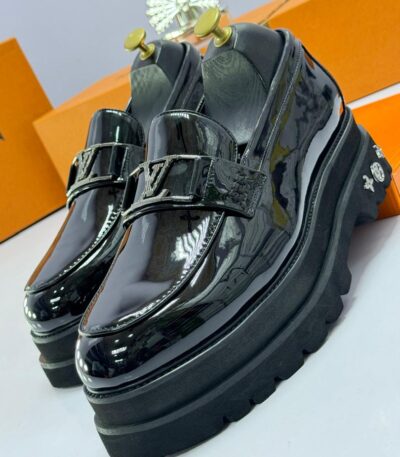 Louis Vuitton Men’s Glossy Black Loafers