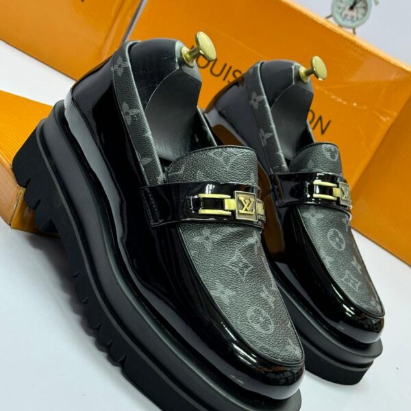 Louis Vuitton Men’s Monogram Patent Leather Loafers