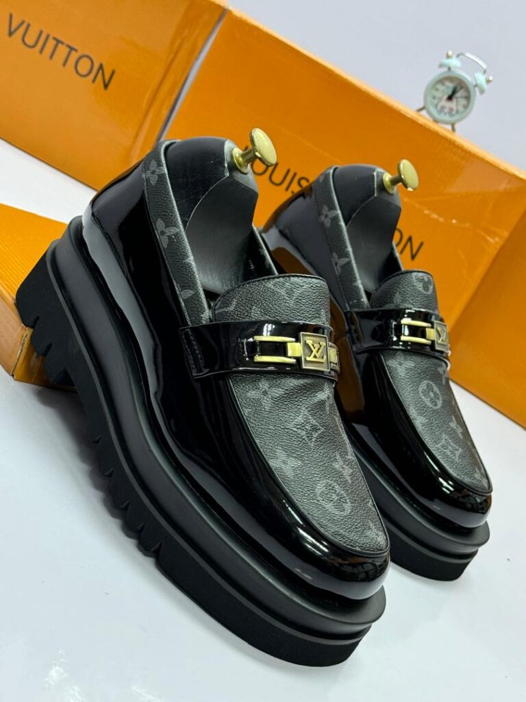 Louis Vuitton Men’s Monogram Patent Leather Loafers