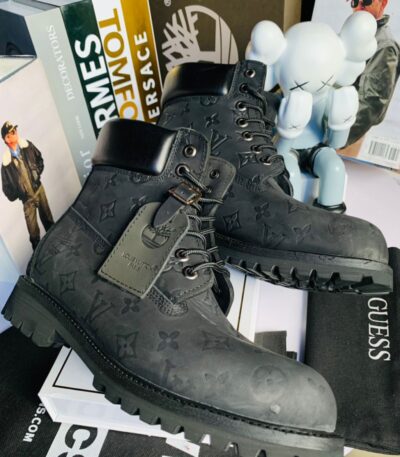 Louis Vuitton x Timberland Men’s Black Boots