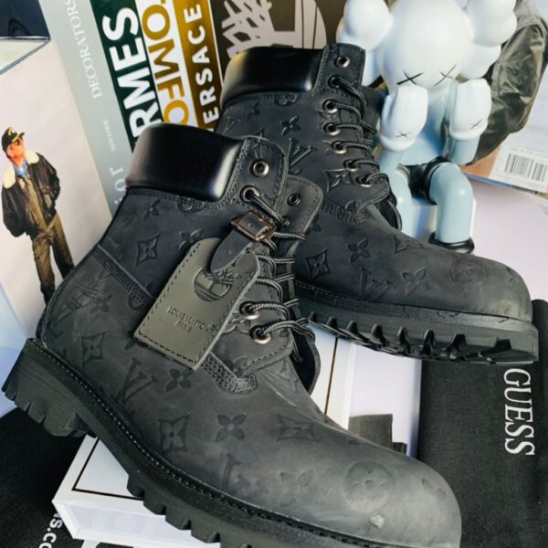Louis Vuitton x Timberland Men’s Black Boots