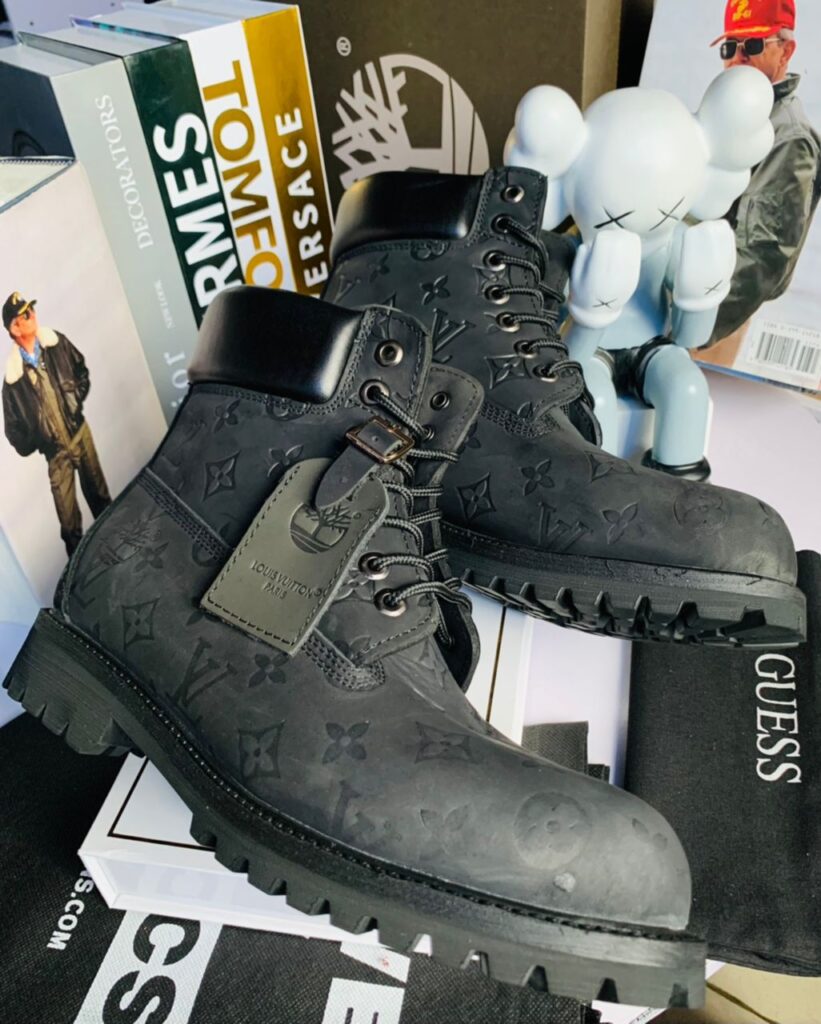Louis Vuitton x Timberland Men’s Black Boots