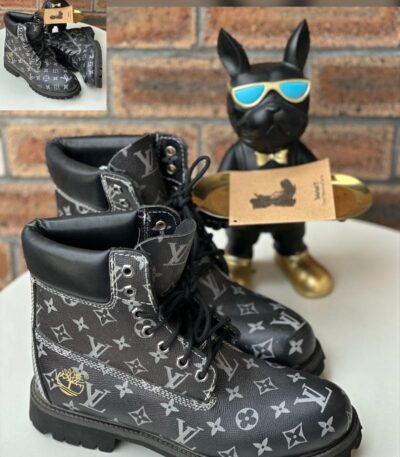 Louis Vuitton x Timberland Men’s Black Boots
