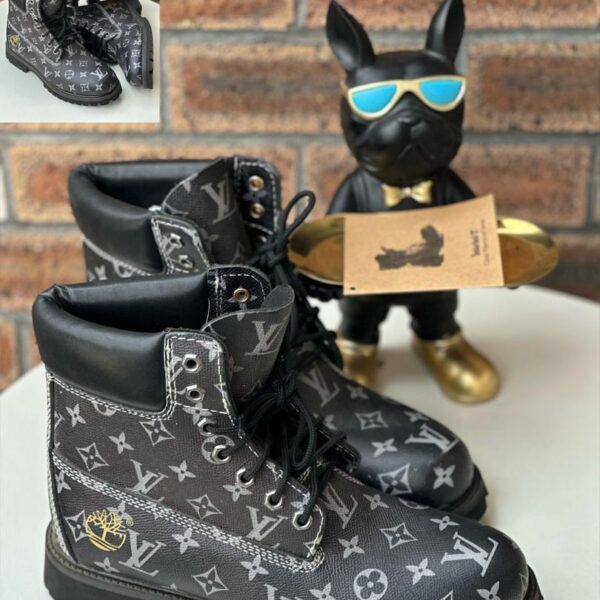 Louis Vuitton x Timberland Men’s Black Boots