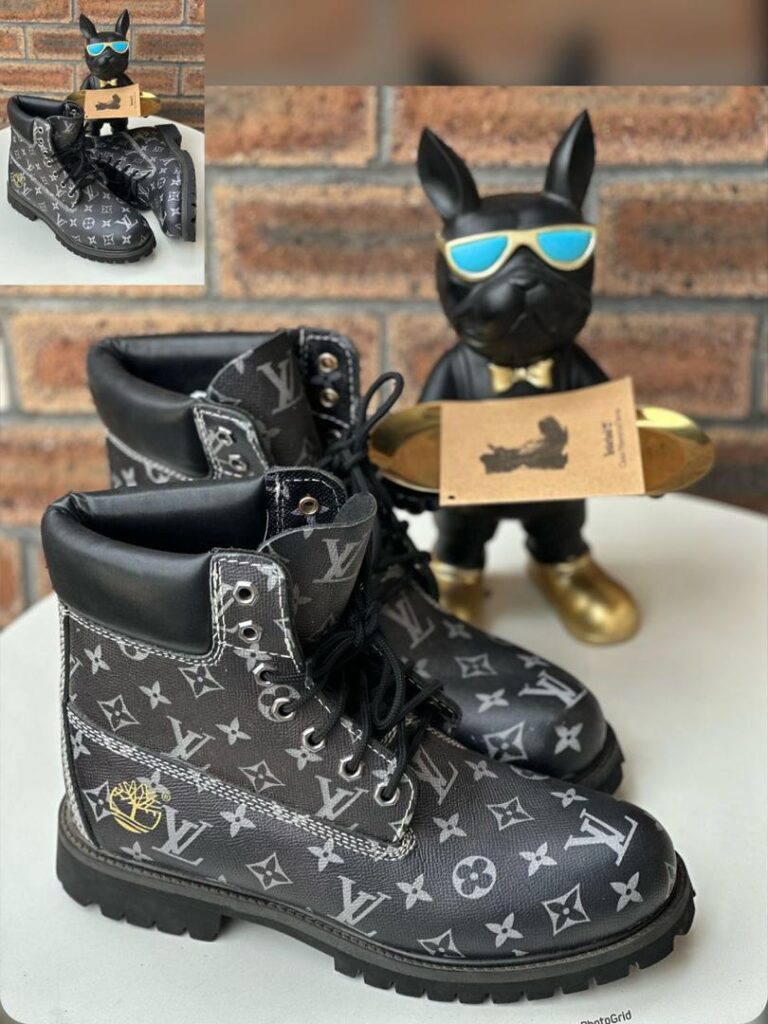 Louis Vuitton x Timberland Men’s Black Boots