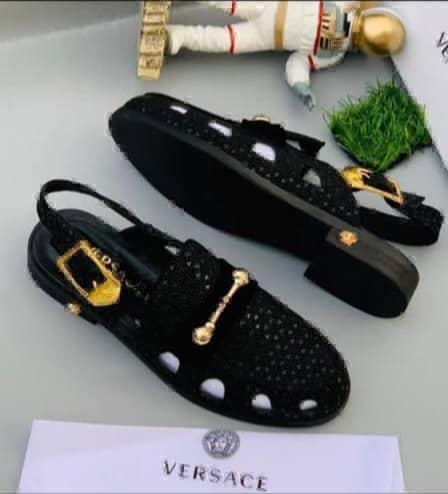 Men’s Black Leather Sandals