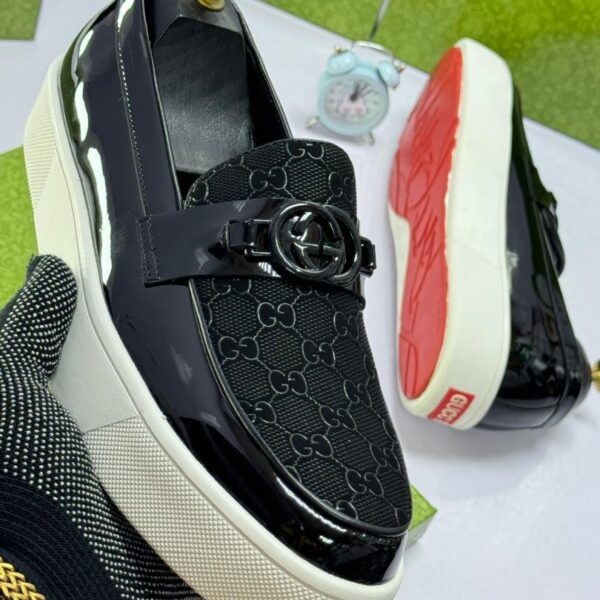 Men’s Black Monogram Canvas Loafers