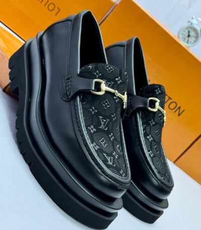 Men’s Black Monogram Loafers