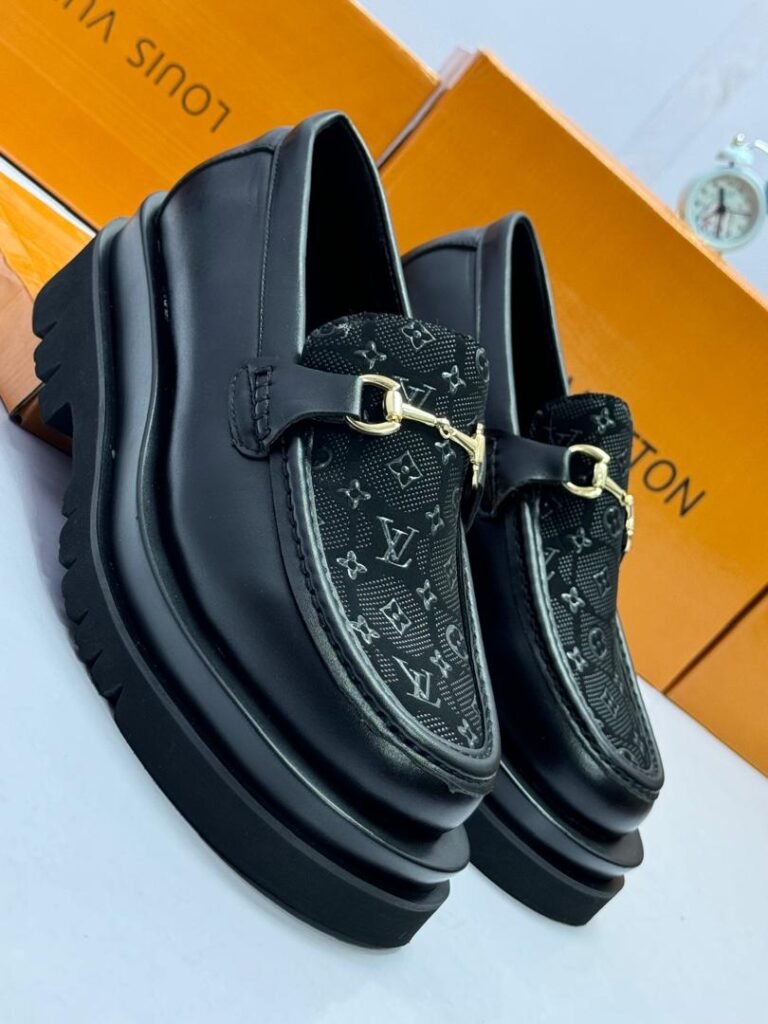 Men’s Black Monogram Loafers