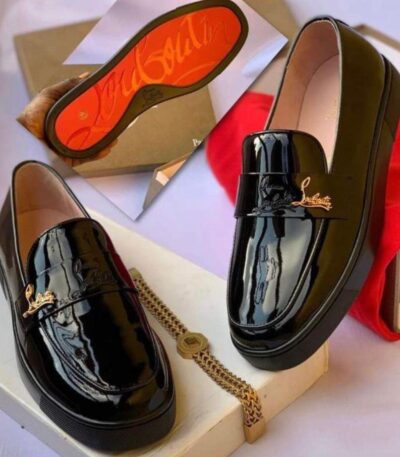 Men’s Black Patent Leather Luxury Loafers