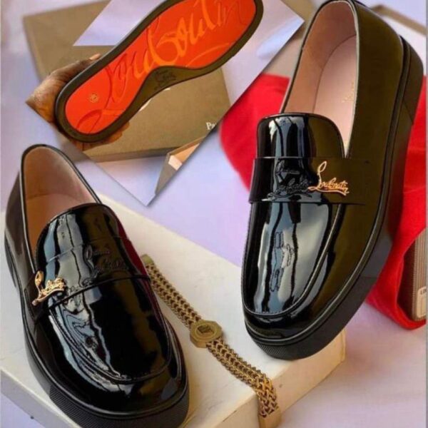 Men’s Black Patent Leather Luxury Loafers