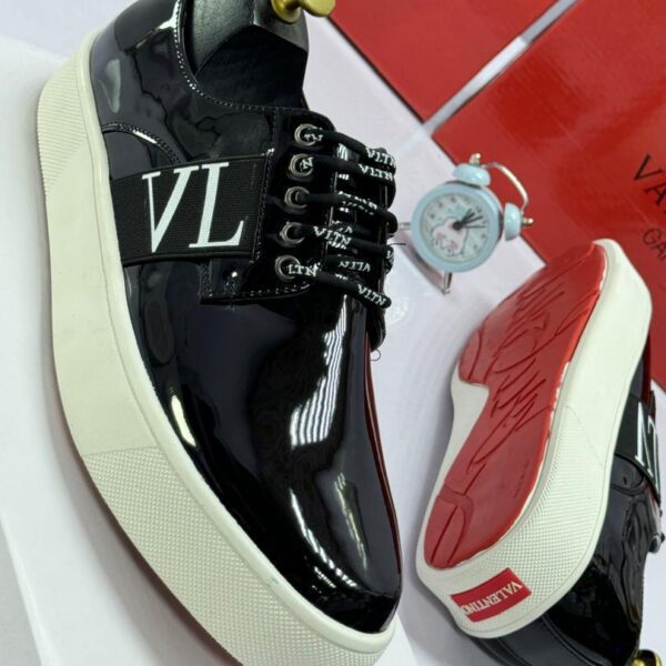 Men’s Black Patent Leather Sneakers