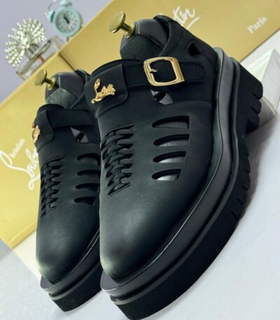Men’s Black Platform Designer-Inspired Shoes