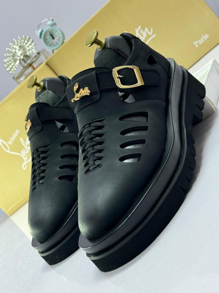 Men’s Black Platform Designer-Inspired Shoes
