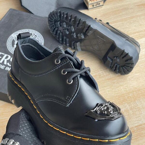 Men’s Black Platform Lace-Up Shoes