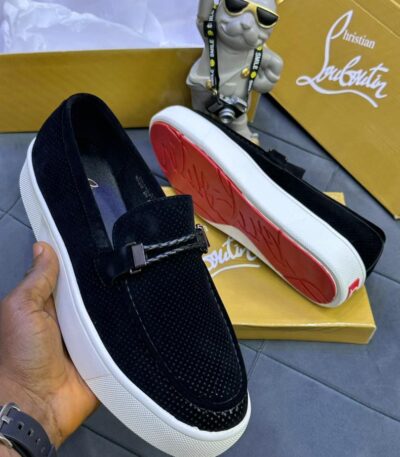 Men’s Black Suede Loafers