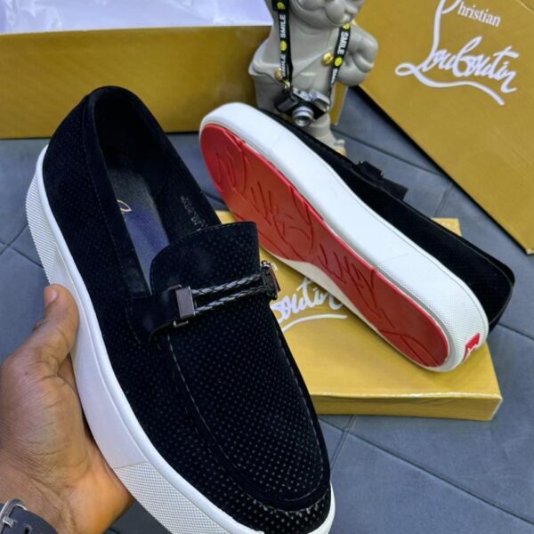 Men’s Black Suede Loafers