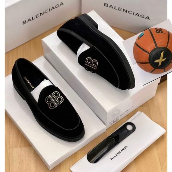 Men’s Black Velvet Loafers