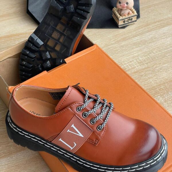 Men’s Brown Chunky Sole Derby Shoes