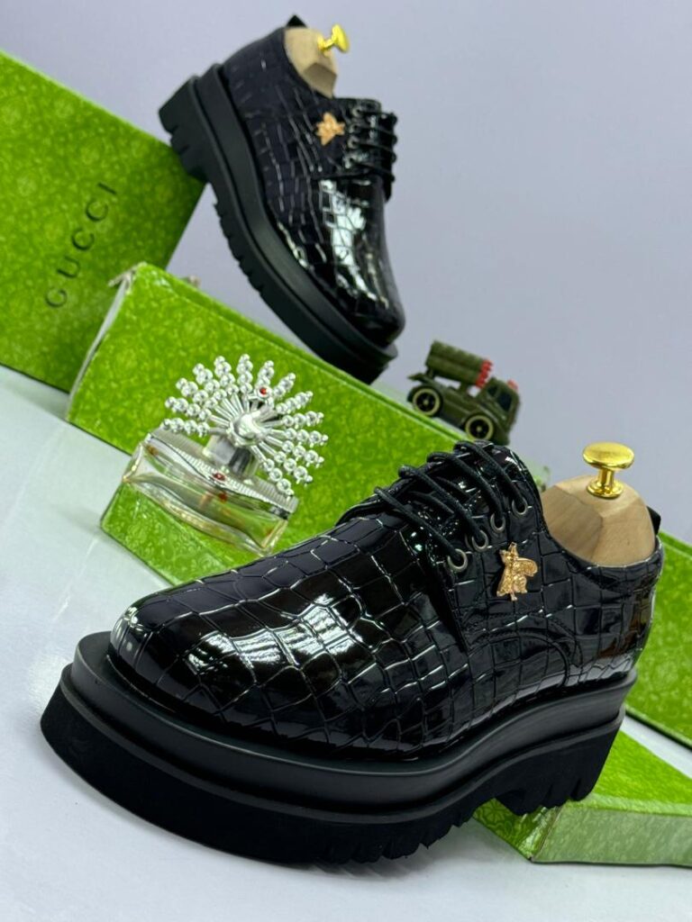 Men’s Crocodile-Embossed Designer Loafers