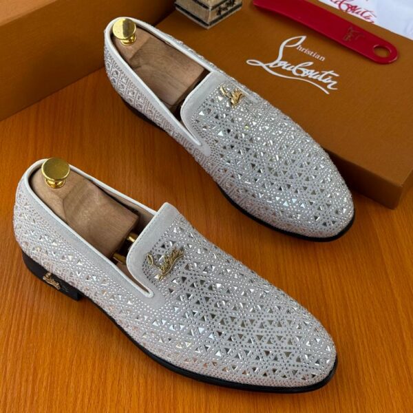 Men’s Embellished Glitter Loafers
