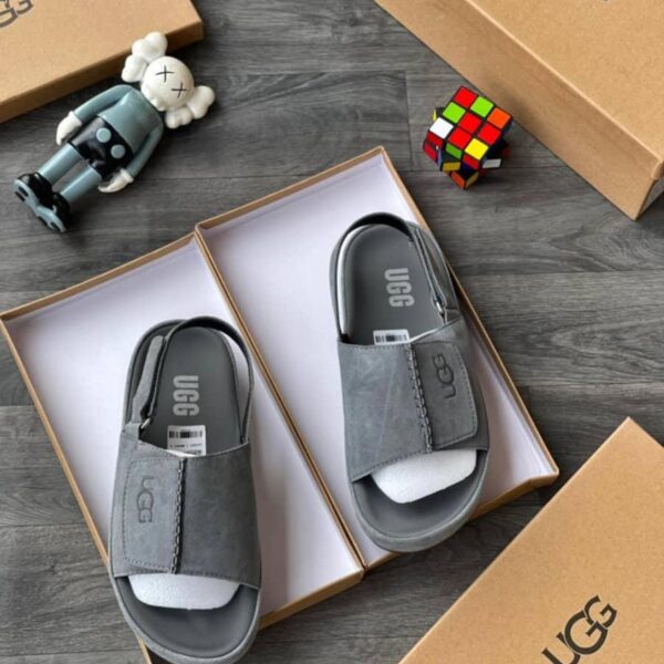 Men’s Grey Suede Sandals