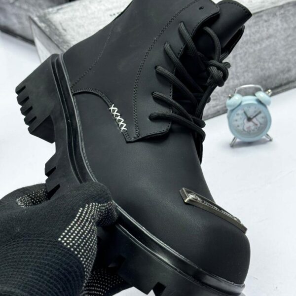 Men’s Matte Black Combat Boots