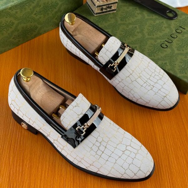 Men’s White Luxury Slip-On Loafers