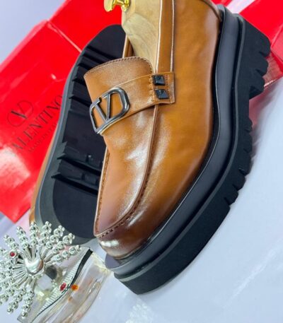 Valentino Men’s Brown Leather Loafers