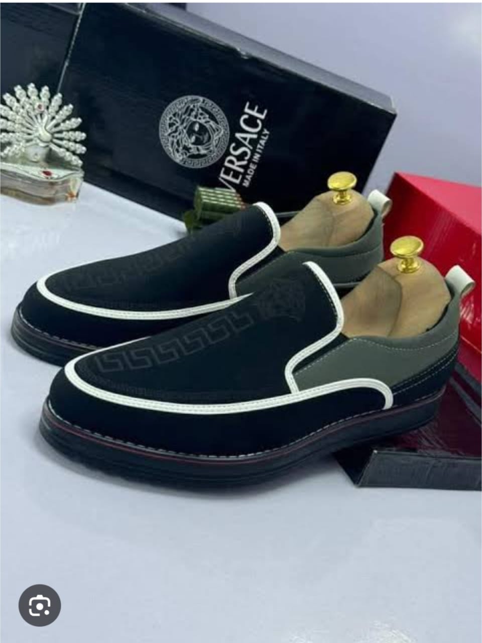 Versace Heritage Medusa Slip-On Sneakers Versace Heritage Medusa Slip-On Sneakers