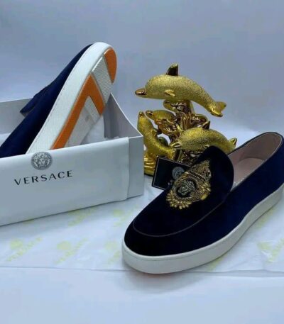 Versace Men’s Velvet Loafers