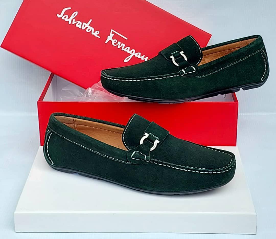 Green Suede Moccasin Loafers Green Suede Moccasin Loafers