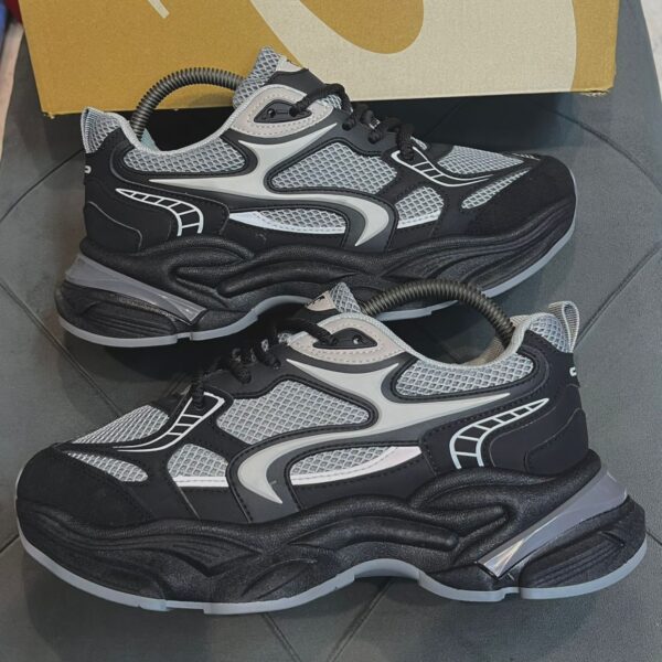 Men’s Black & Grey Chunky Mesh Sneakers