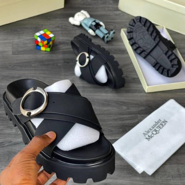 Men’s Black Hybrid Slide Sandals