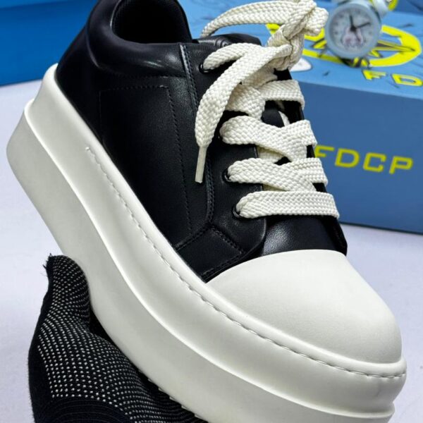 Men’s Black & White Platform Sneakers