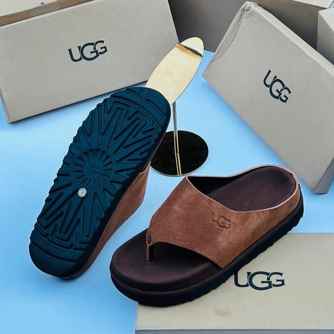 Men’s Brown Suede Promax Slide Slippers Men’s Brown Suede Promax Slide Slippers