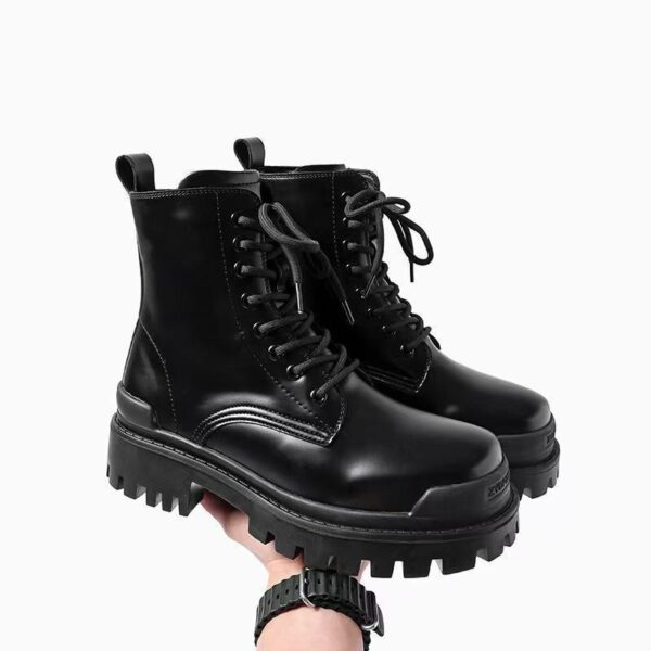 Men’s Chunky High-Top Motorcycle Boots
