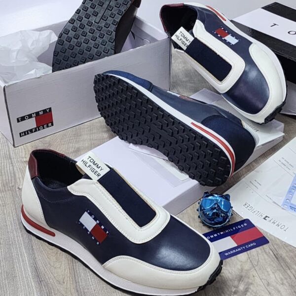 Men’s Navy Blue and White Sneakers